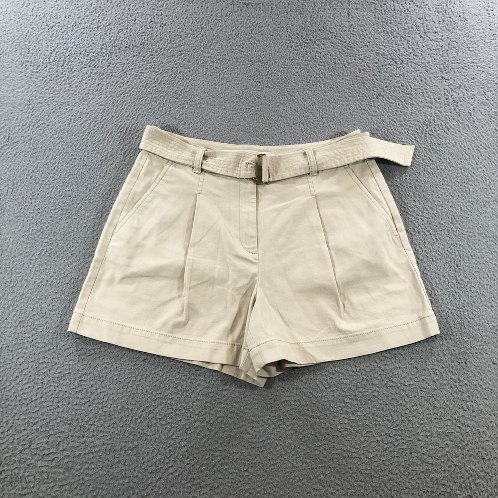 The Loft Safari Shorts Women's 6 Beige Khaki Pleated